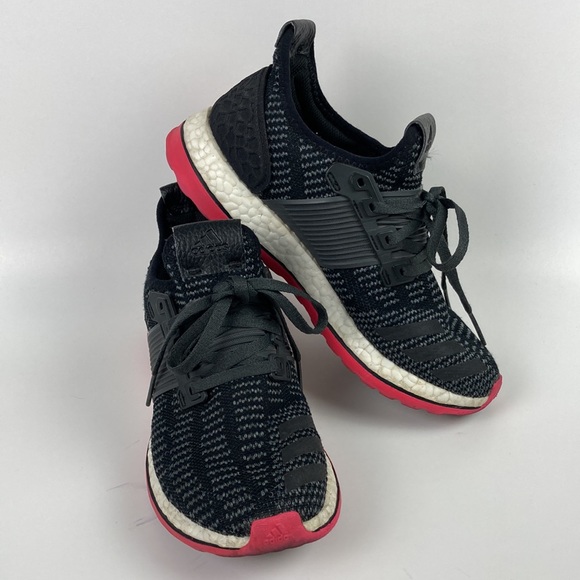 Adidas Pure Boost Black & Pink Running Shoe - Picture 15 of 15
